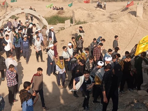 تصاویر/ بازدید کاروان راهیان نور طلاب آذربایجان شرقی از منطقه عملیاتی نهر خین