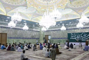 جشن میلاد حضرت علی اکبر(ع) در حرم حضرت معصومه(س) به زبان اردو