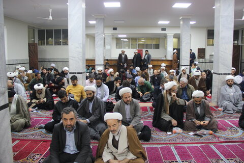 تصاویر / حضور مدیر حوزه علمیه استان قزوین در جمع روحانیون وطلاب قزوینی مقیم استان قم