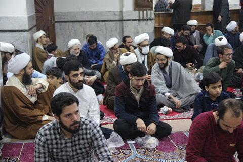 تصاویر / حضور مدیر حوزه علمیه استان قزوین در جمع روحانیون وطلاب قزوینی مقیم استان قم