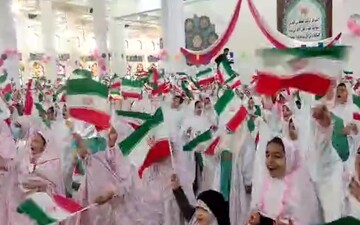 فیلم | جشن تکیف دختران در مصلای رشت