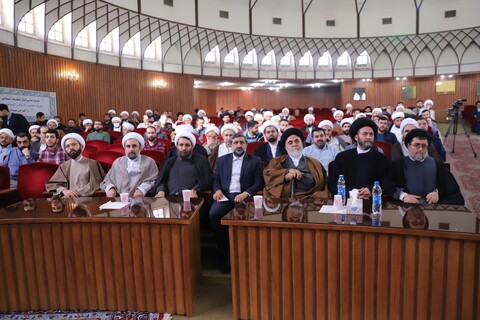 تصاویر/ جلسه طلاب و فضلای استان اردبیل
