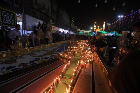 برگزاری جشنواره شمع در بین الحرمین کربلا به مناسبت ولادت حضرت صاحب الزمان(عج)