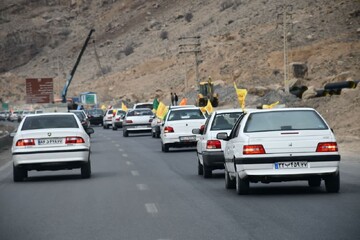 تصاویر/ حرکت خودرویی در ماکو به نیمه شعبان