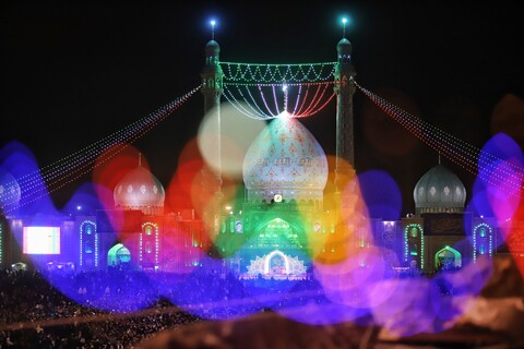 تصاویر/مراسم جشن نیمه شعبان در مسجد مقدس جمکران