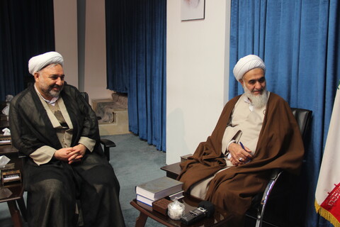 تصاویر / دیدار معاون تبلیغ و امور فرهنگی حوزه های علمیه کشور با امام جمعه قزوین