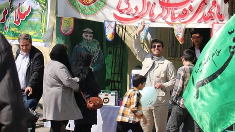 تصاویر/ برپایی ایستگاه های صلواتی و جشن نیمه شعبان در نقاط مختلف ارومیه
