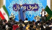 برگزاری جشن تکلیف دانش آموزان یزدی در حرم امام رئوف