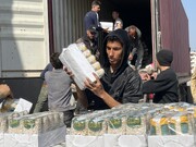 کاروان امدادی حرم حضرت عباس (ع) بیش از ۲۰۰۰ سبد غذایی در شمال سوریه توزیع کرد + تصاویر