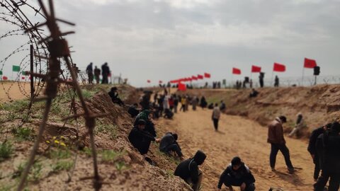 تصاویر / حضور طلاب مدارس علمیه استان قزوین در یادمان کانال کمیل -عکس -ابوالفضل قاسمی