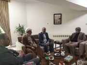 دیدار اعضای کنگره علامه ملاعبدالله بهابادی با رئیس بنیاد پژوهش های آستان قدس رضوی