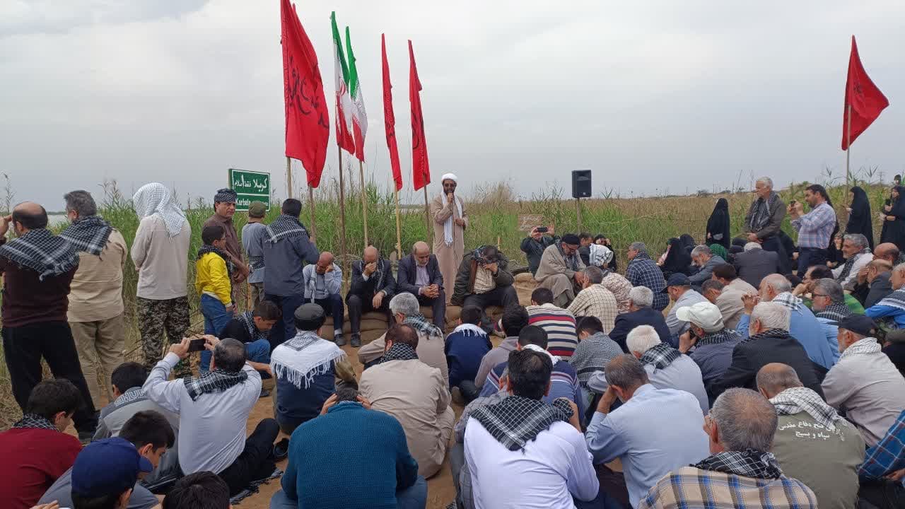 تصاویر/ حضور طلاب خوی در یادمان عملیات کربلای ۴