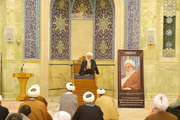 تصاویر/ مراسم بزرگداشت مرحوم آیت‌الله زین العابدین باکویی