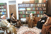 Photo/ Grand Ayatollah Nouri Hamedani Meeting with Management Board of Seminary Students Assembly of Representatives