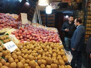بازدید فرماندار همدان از وضعیت بازار شب عید