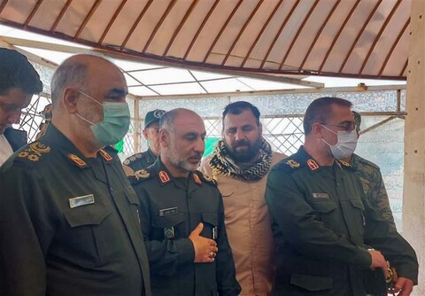 حضور فرمانده کل سپاه در یادمان دفاع مقدس عملیات والفجر 8 خوزستان