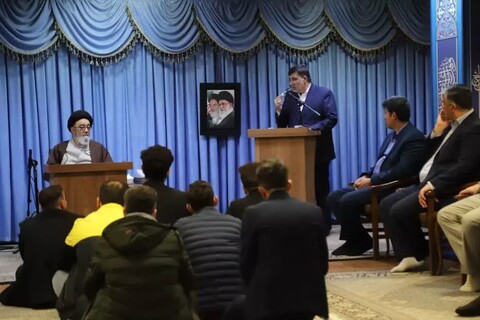 دیدار خادمان آرامستان ها با نماینده ولی فقیه در آذربایجان شرقی