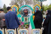 تصاویر/ حال و هوای گلستان شهدای اصفهان در اولین روز فروردین