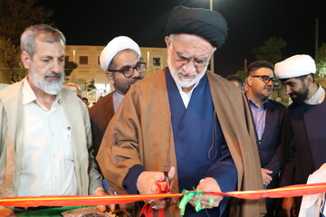 تصاویر/ افتتاح غرفه های خیمه معرفت در جوار حرم سید علاالدین حسین(ع)