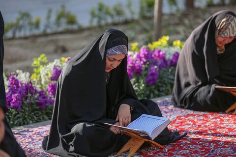 مراسم جزء خوانی قرآن در گذر فرهنگی چهارباغ اصفهان