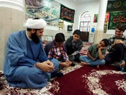تصاویر/ امام جمعه کاکی در حلقه نوجوانان هیئتی