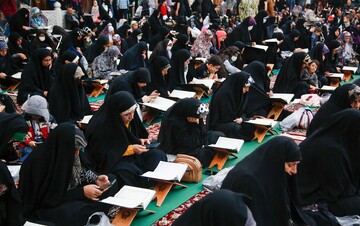 ترتیل خوانی قرآن در محفل «ام ابیها(س)» حرم مطهر رضوی