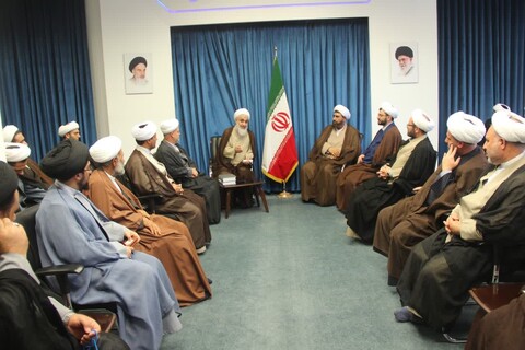 تصاویر/ دیدار مدیر ومعاونین مر کز مدیریت حوزه علمیه استان قزوین با نماینده ولی فقیه در استان قزوین