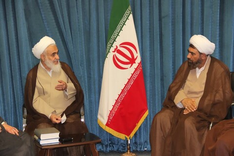 تصاویر/ دیدار مدیر ومعاونین مر کز مدیریت حوزه علمیه استان قزوین با نماینده ولی فقیه در استان قزوین