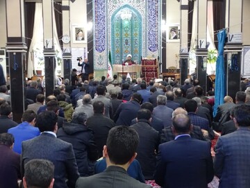 تصاویر/ آیین عبادی سیاسی نماز جمعه چهاربرج