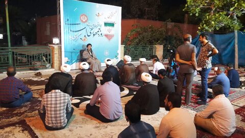 تصاویر/ مراسم ۱۲فروردین «روز جمهوری اسلامی » در آستانه سید مظفر بندرعباس