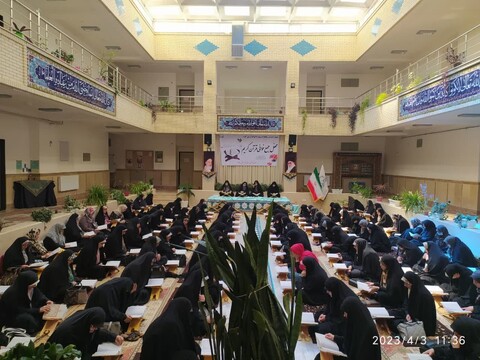 تصاویر/ مراسم جمع خوانی قرآن کریم در مدرسه علمیه ریحانة الرسول ارومیه