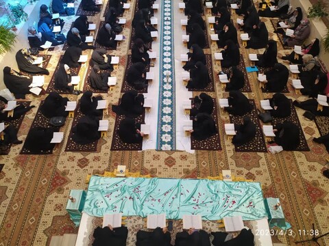 تصاویر/ مراسم جمع خوانی قرآن کریم در مدرسه علمیه ریحانة الرسول ارومیه