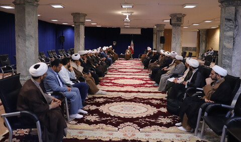 تصاویر/ دیدار مدیر و معاونان حوزه علمیه قزوین با آیت الله اعرافی