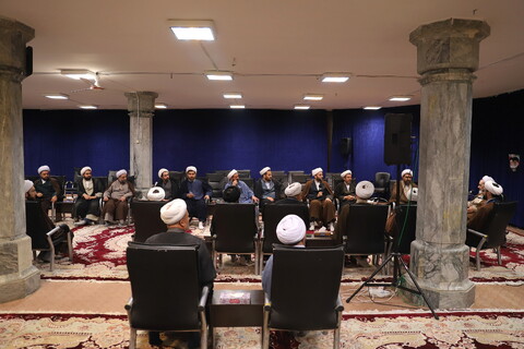 تصاویر/ دیدار مدیر و معاونان حوزه علمیه قزوین با آیت الله اعرافی