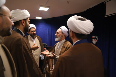 تصاویر/ دیدار مدیر و معاونان حوزه علمیه قزوین با آیت الله اعرافی