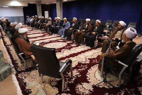 تصاویر/ دیدار مدیر و معاونان حوزه علمیه قزوین با آیت الله اعرافی