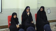 تصاویر/ حضور دو خواهر نابغه قرآنی در جمع دختران دانش‌آموز کاشانی
