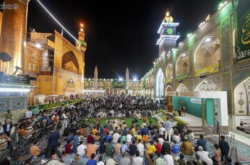 تصاویر/ جشن ولادت امام حسن مجتبی(ع) در حرم مولا امیرالمومنین (ع)