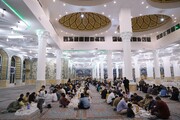 تصاویر/ ضیافت افطاری در مسجد مقدس جمکران