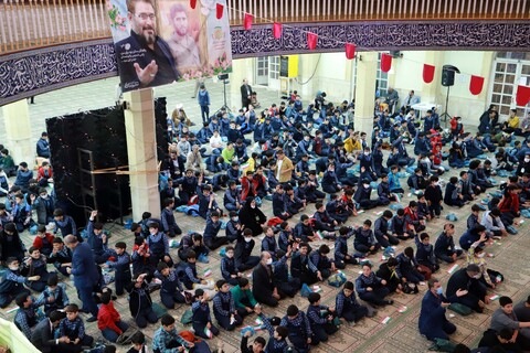 تصاویر / افطاری دو هزار نفری دانش اموزان