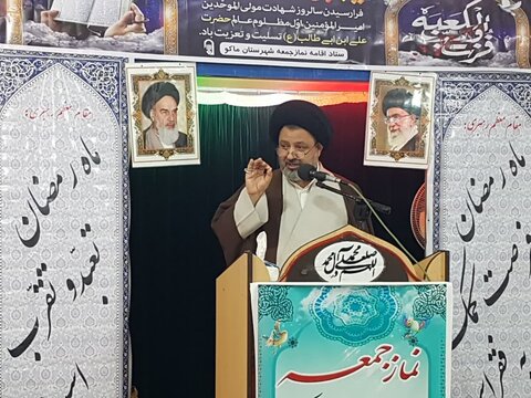 تصاویر/ آیین عبادی سیاسی نماز جمعه ماکو