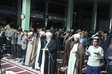 تصاویر/ مراسم شب قدر در مصلای شهرستان میاندوآب