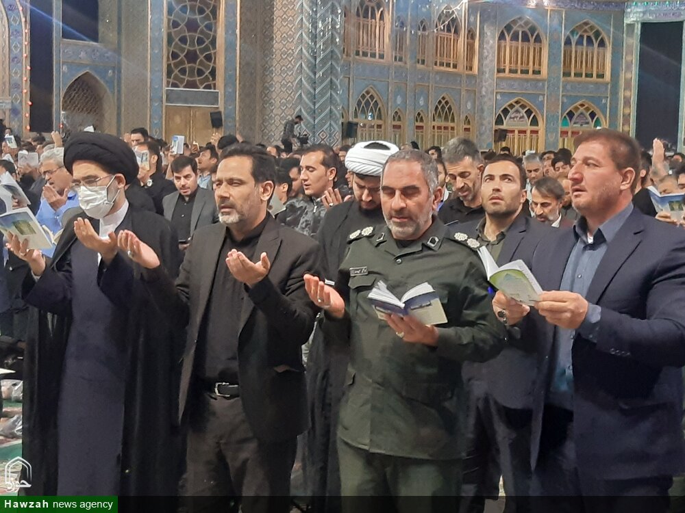 مراسم شب نوزدهم ماه رمضان در آستان هلال بن علی (ع) برگزار شد + عکس