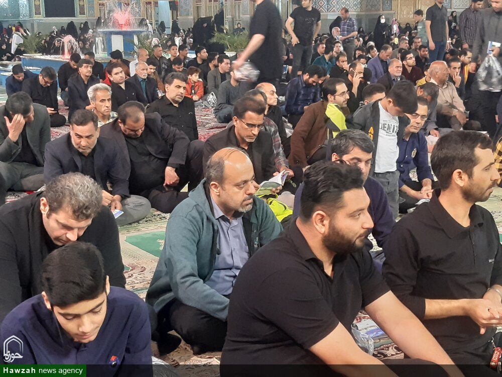 مراسم شب نوزدهم ماه رمضان در آستان هلال بن علی (ع) برگزار شد + عکس