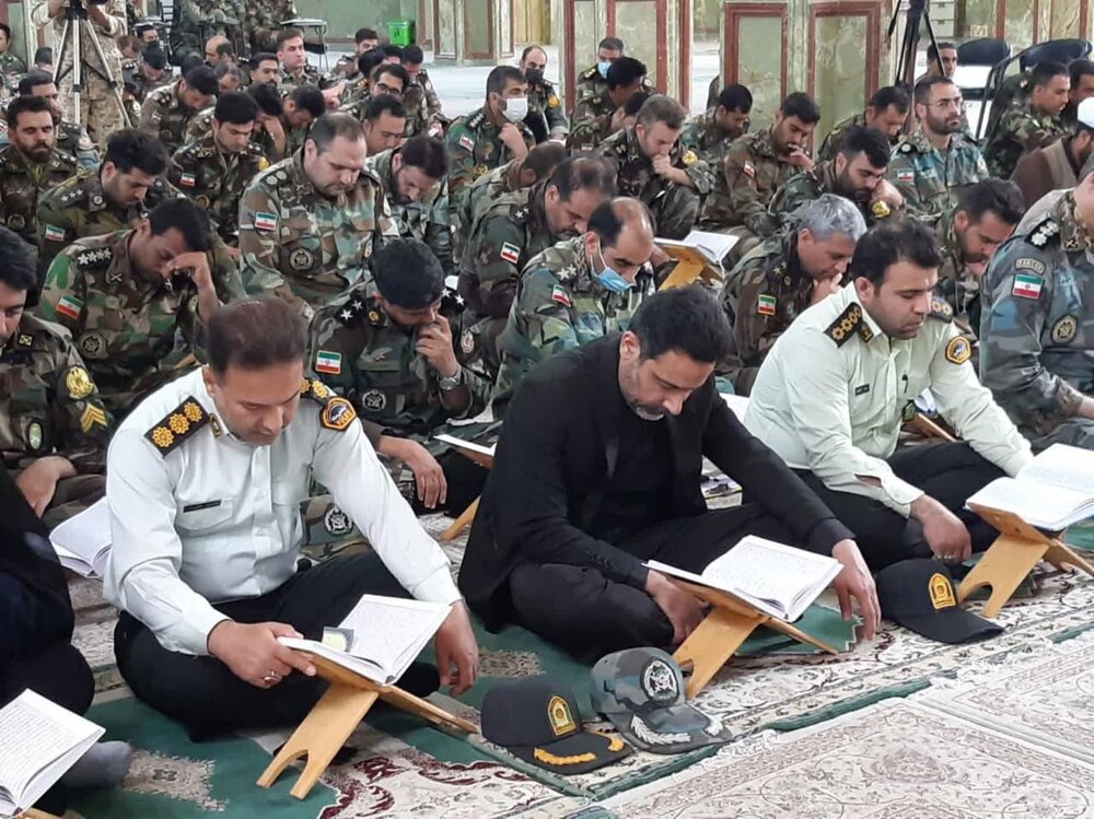 محفل انس با قرآن نیروهای مسلح در آران و بیدگل برگزار شد + عکس