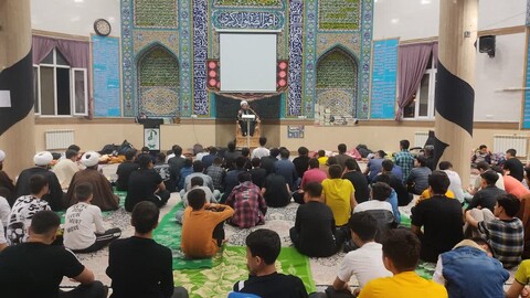 تصاویر/ اعتکاف دانش آموزی در مسجد خاتم الانبیای مدرسه علمیه سلماس