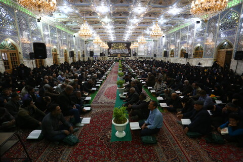 مراسم جزء خوانی قرآن کریم در حسینیه بزرگ رضوی اصفهان‎‎