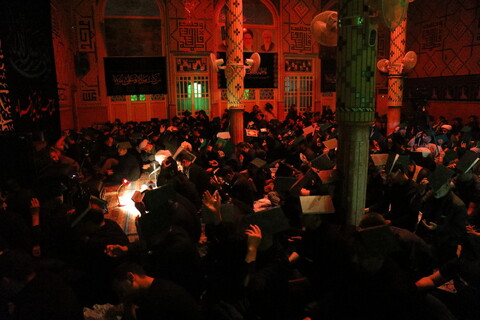 تصاویر / مراسم احیای شب بیست و یکم ماه مبارک رمضان در تکیه حاج سید حسن قم