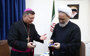 Photo/ Ayatollah Arafi Meeting with Vatican Ambassador to Iran