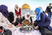 بانوان یزدی به پویش پخت مقلوبه زنان فلسطینی پیوستند
